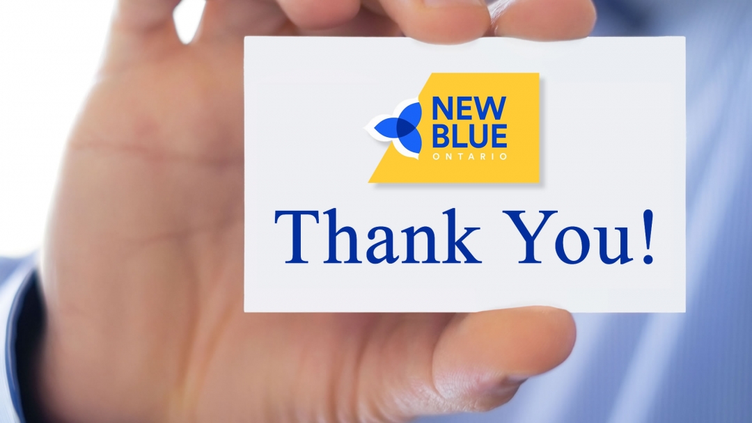 Thank you from New Blue