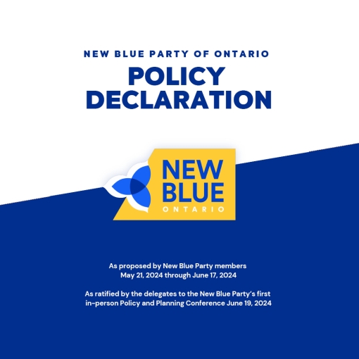 New Blue Party of Ontario - Policy Declaration